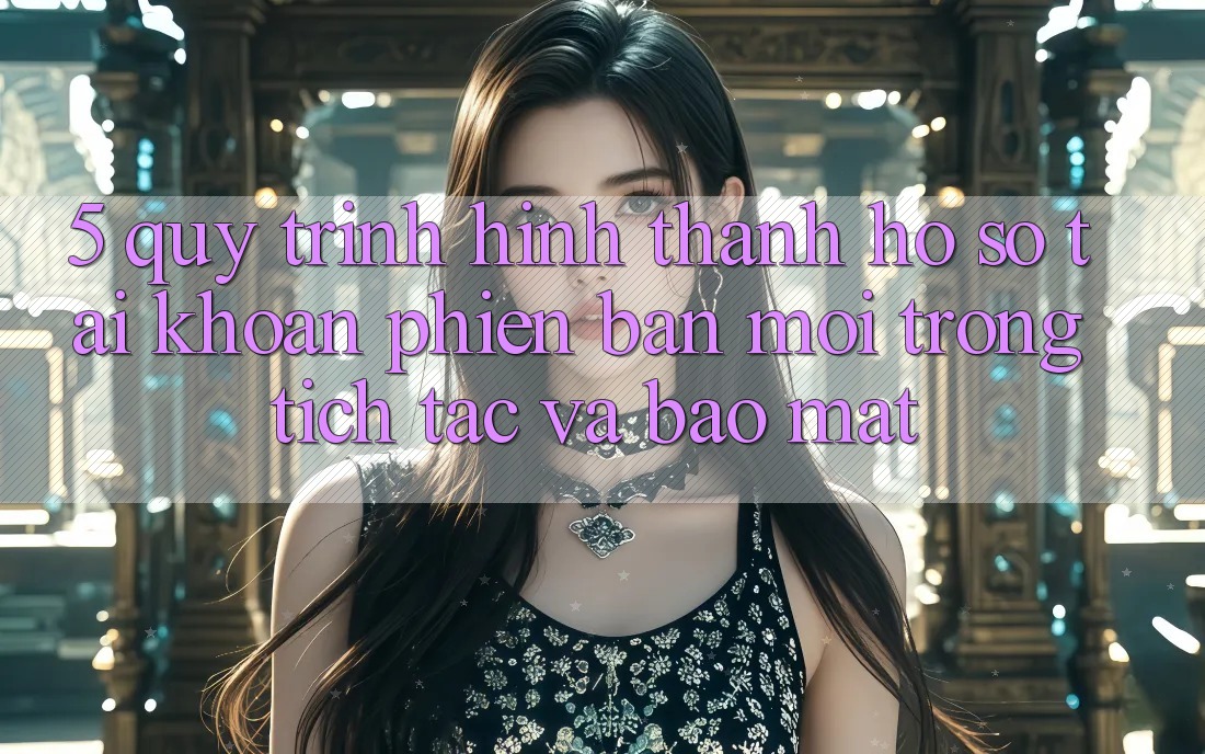 5. Quy Trình Hình thành hồ sơ Tài Khoản Phiên bản mới Trong tích tắc và Bảo Mật