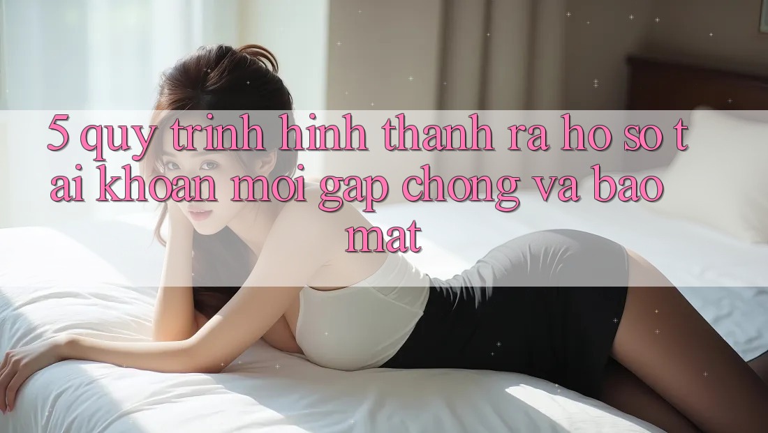 5. Quy Trình Hình thành ra hồ sơ Tài Khoản Mới Gấp Chóng và Bảo Mật