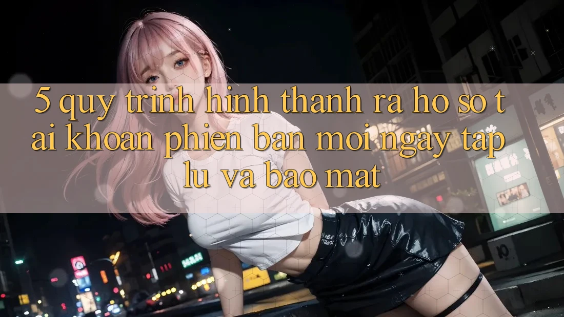 5. Quy Trình Hình thành ra hồ sơ Tài Khoản Phiên bản mới Ngay tắp lự và Bảo Mật