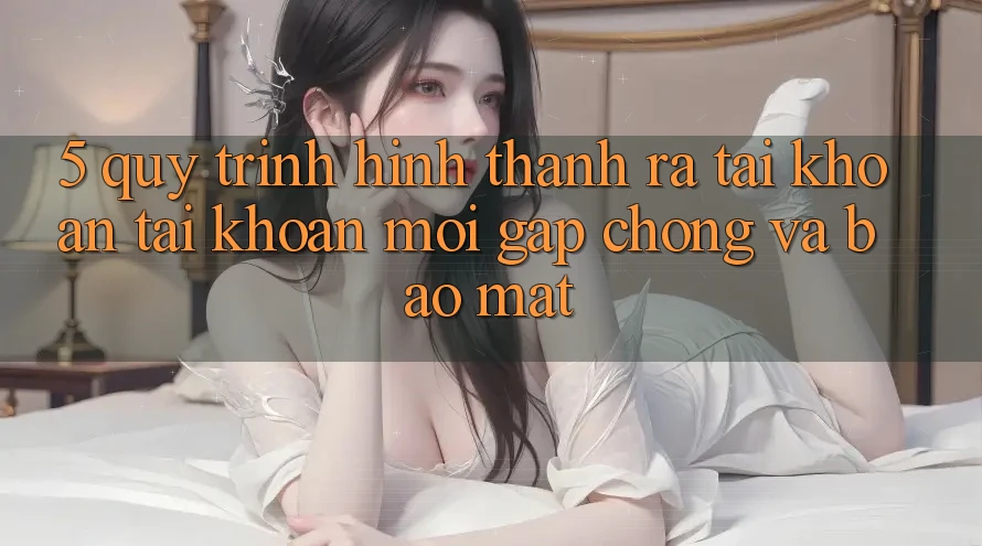 5. Quy Trình Hình thành ra tài khoản Tài Khoản Mới Gấp Chóng và Bảo Mật
