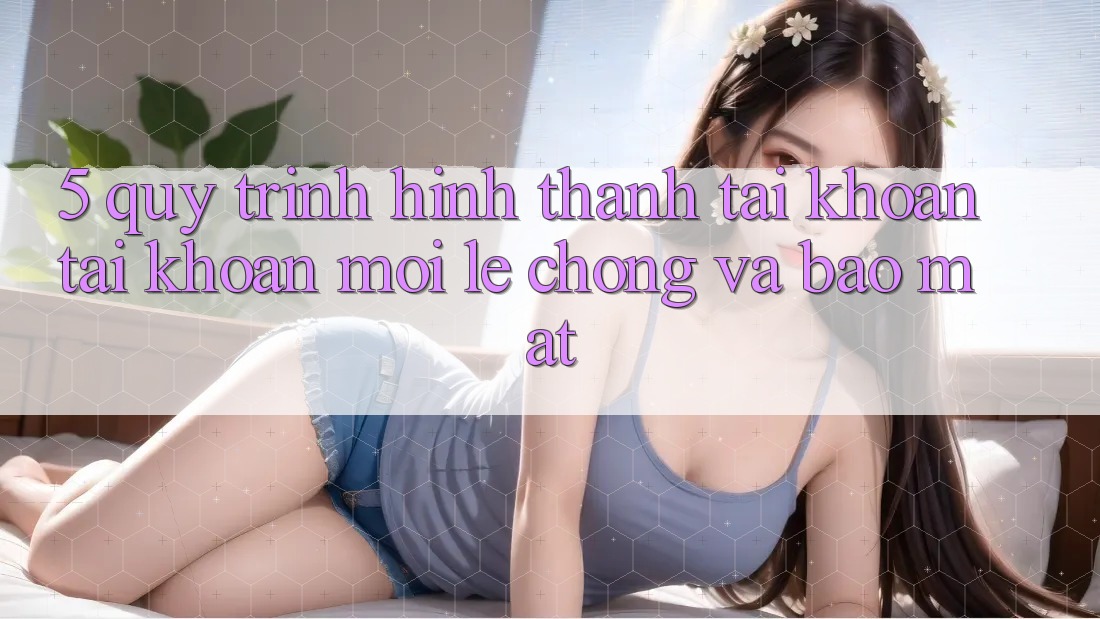 5. Quy Trình Hình thành tài khoản Tài Khoản Mới Lẹ Chóng và Bảo Mật