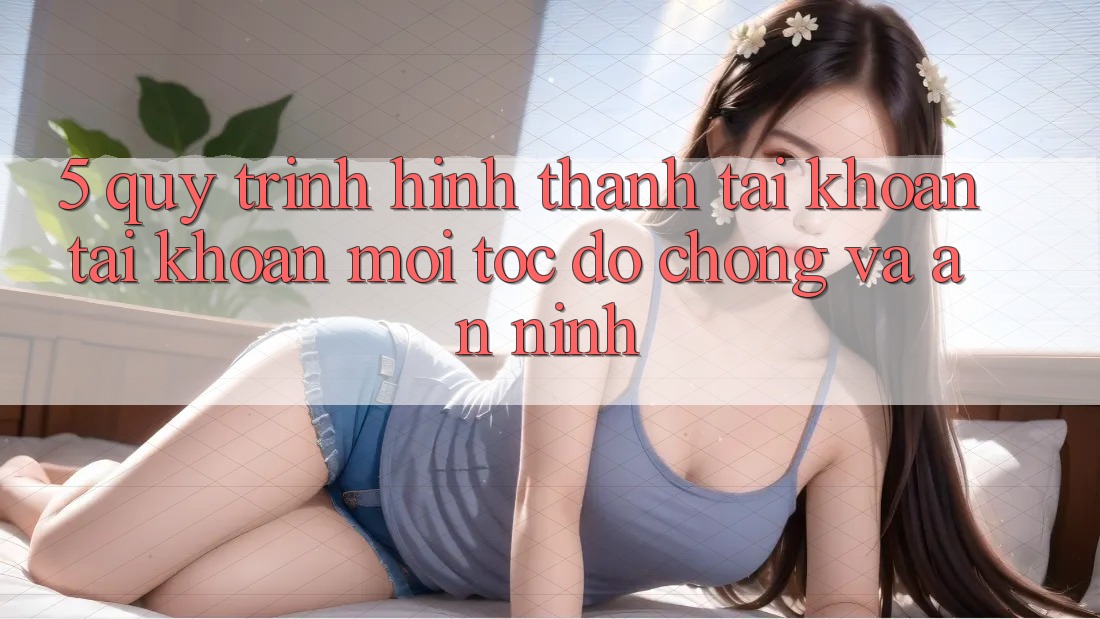 5. Quy Trình Hình thành tài khoản Tài Khoản Mới Tốc độ Chóng và An ninh