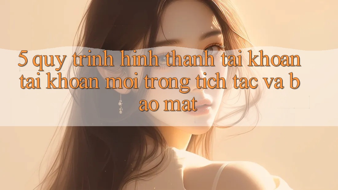 5. Quy Trình Hình thành tài khoản Tài Khoản Mới Trong tích tắc và Bảo Mật