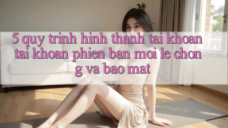 5. Quy Trình Hình thành tài khoản Tài Khoản Phiên bản mới Lẹ chóng và Bảo Mật