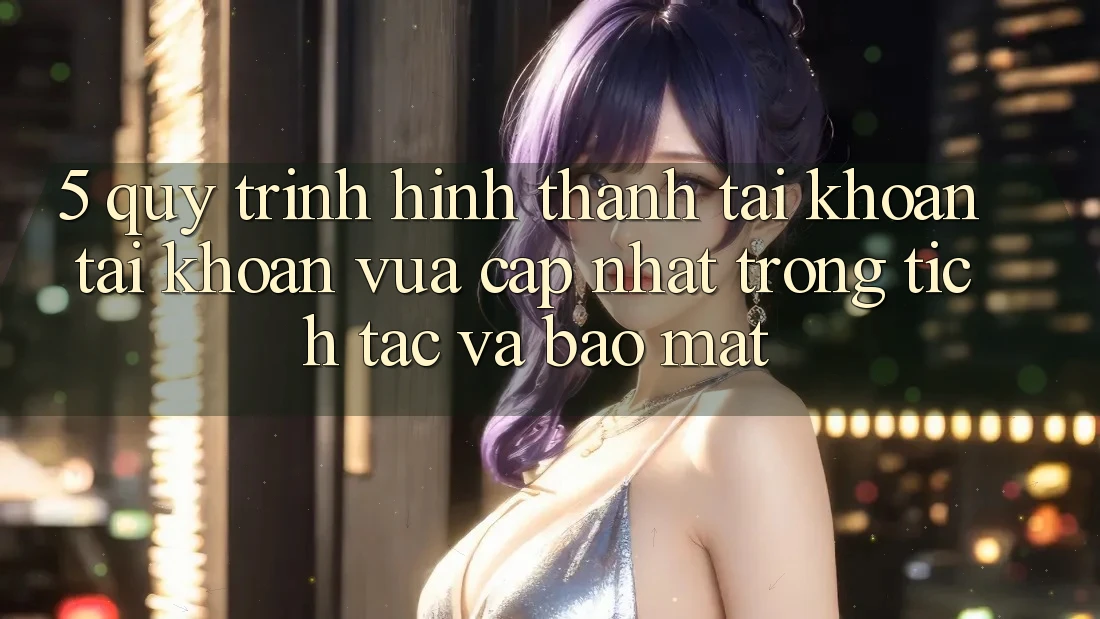 5. Quy Trình Hình thành tài khoản Tài Khoản Vừa cập nhật Trong tích tắc và Bảo Mật