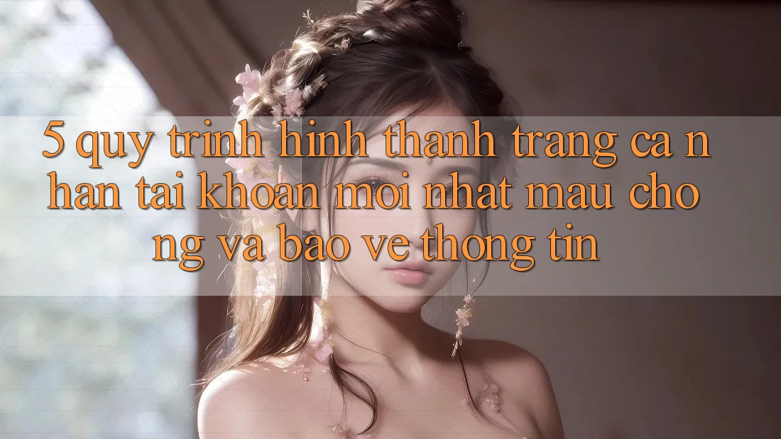 5. Quy Trình Hình thành trang cá nhân Tài Khoản Mới nhất Mau chóng và Bảo vệ thông tin