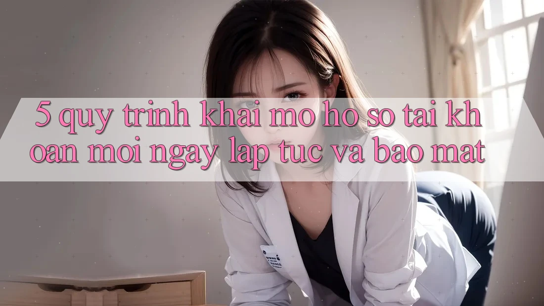 5. Quy Trình Khai mở hồ sơ Tài Khoản Mới Ngay lập tức và Bảo Mật