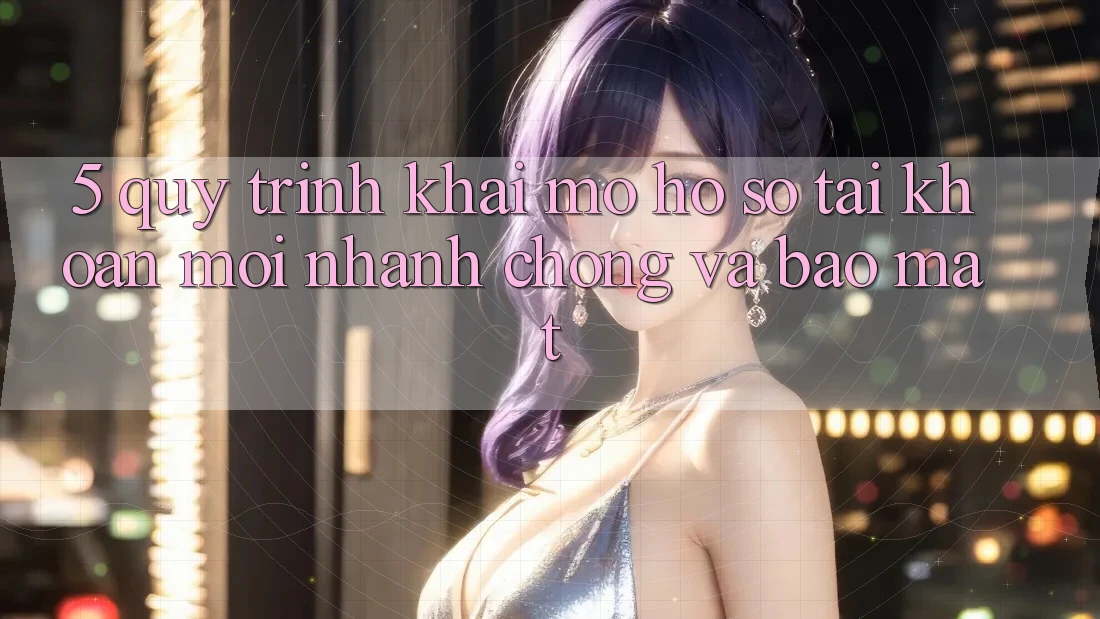 5. Quy Trình Khai mở hồ sơ Tài Khoản Mới Nhanh chóng và Bảo Mật