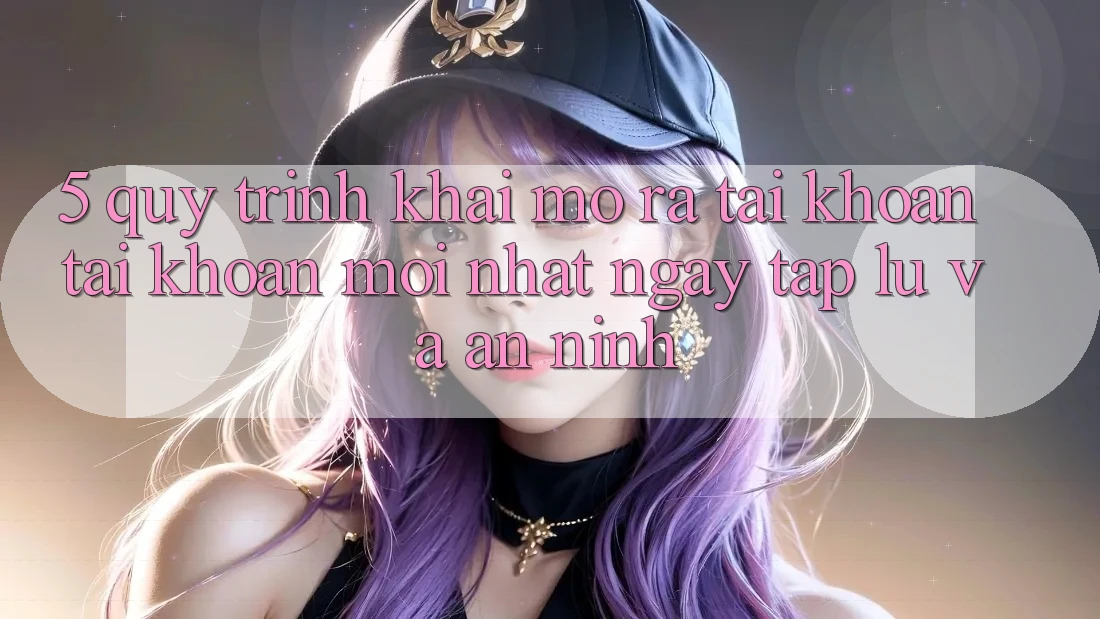 5. Quy Trình Khai mở ra tài khoản Tài Khoản Mới nhất Ngay tắp lự và An ninh