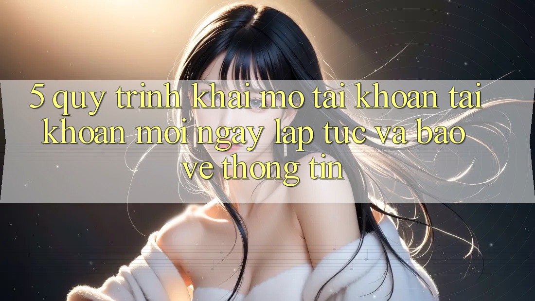 5. Quy Trình Khai mở tài khoản Tài Khoản Mới Ngay lập tức và Bảo vệ thông tin