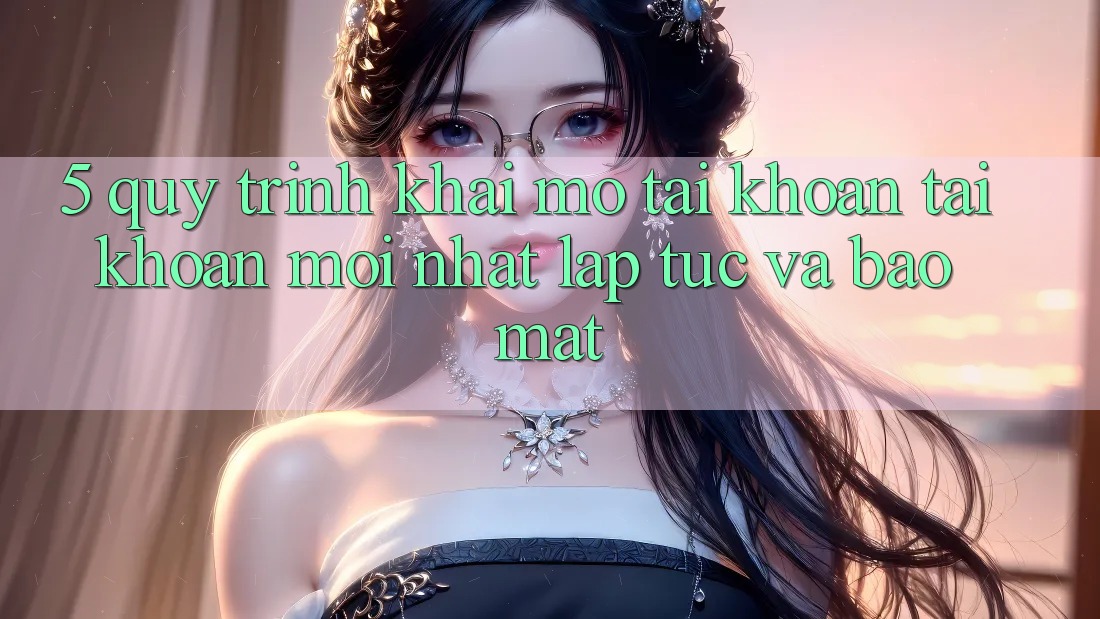 5. Quy Trình Khai mở tài khoản Tài Khoản Mới nhất Lập tức và Bảo Mật