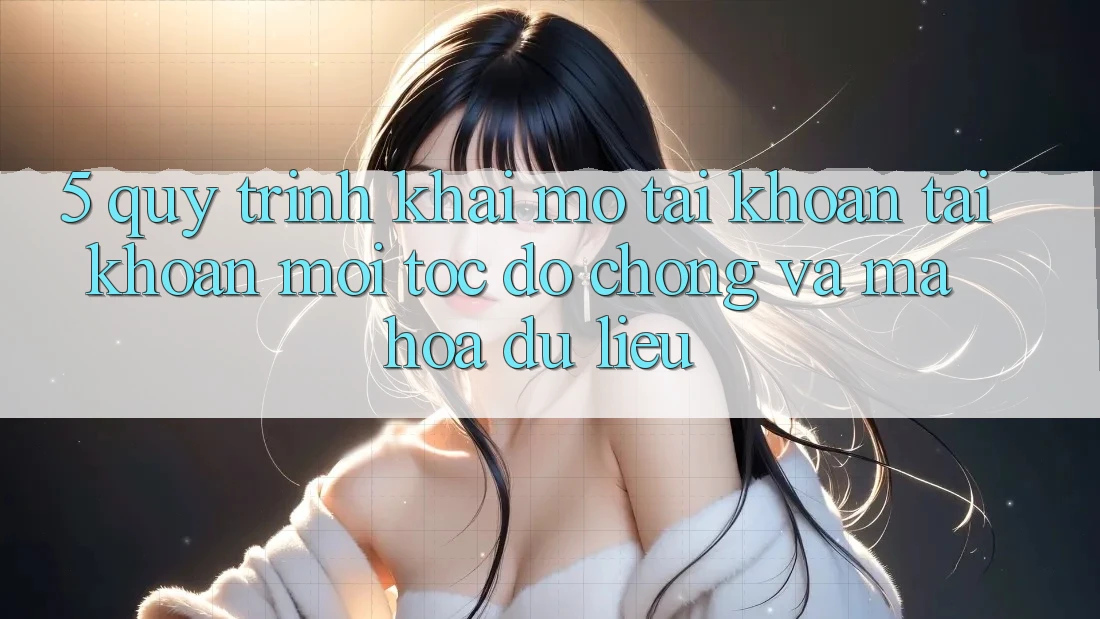 5. Quy Trình Khai mở tài khoản Tài Khoản Mới Tốc độ Chóng và Mã hóa dữ liệu