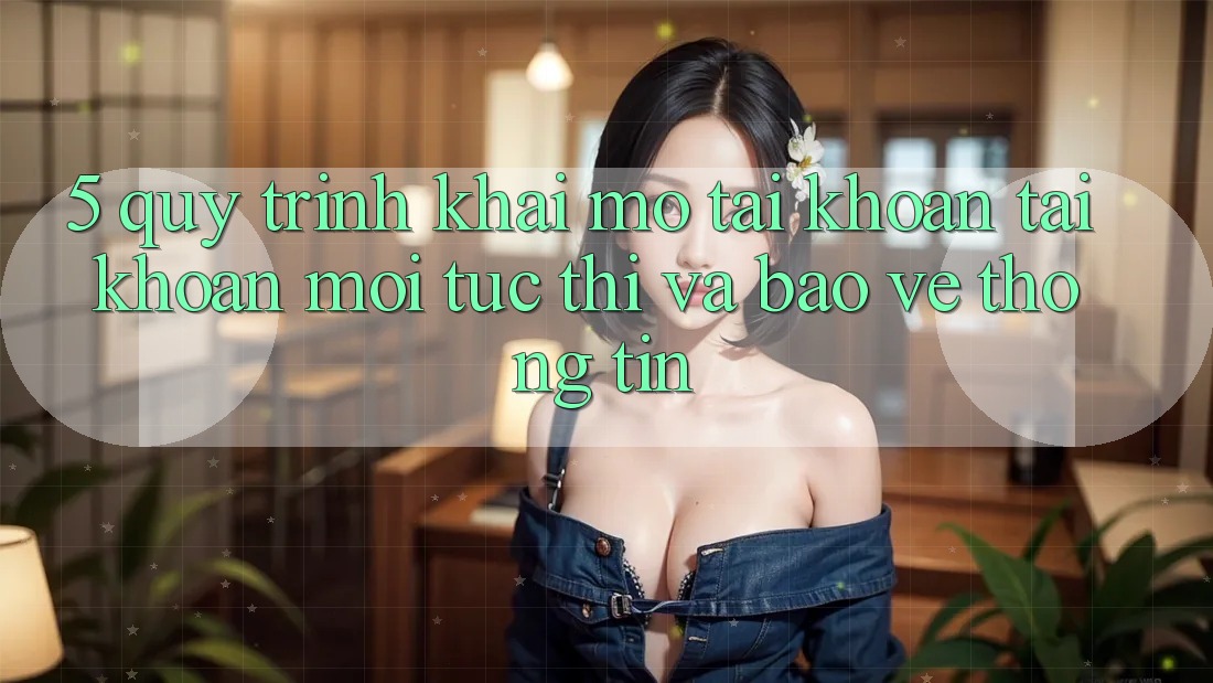 5. Quy Trình Khai mở tài khoản Tài Khoản Mới Tức thì và Bảo vệ thông tin