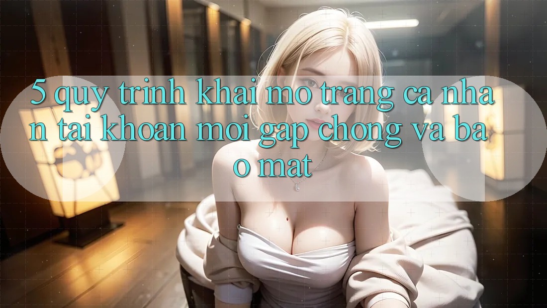 5. Quy Trình Khai mở trang cá nhân Tài Khoản Mới Gấp Chóng và Bảo Mật 5. Quy Trình Khai mở trang cá nhân Tài Khoản Mới Gấp Chóng và Bảo Mật