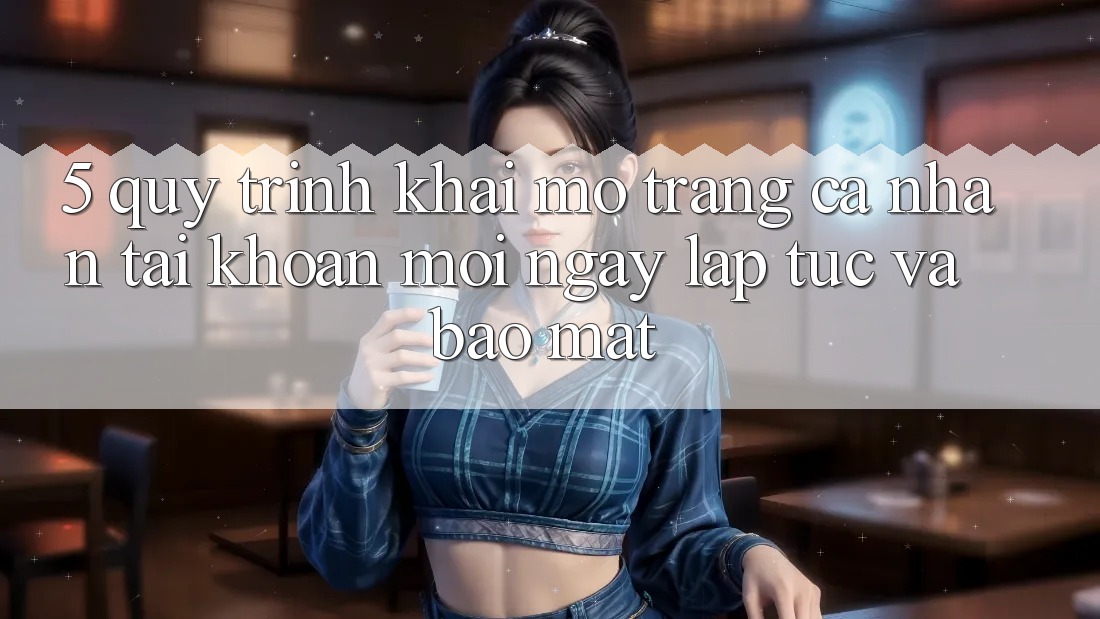 5. Quy Trình Khai mở trang cá nhân Tài Khoản Mới Ngay lập tức và Bảo mật 5. Quy Trình Khai mở trang cá nhân Tài Khoản Mới Ngay lập tức và Bảo mật