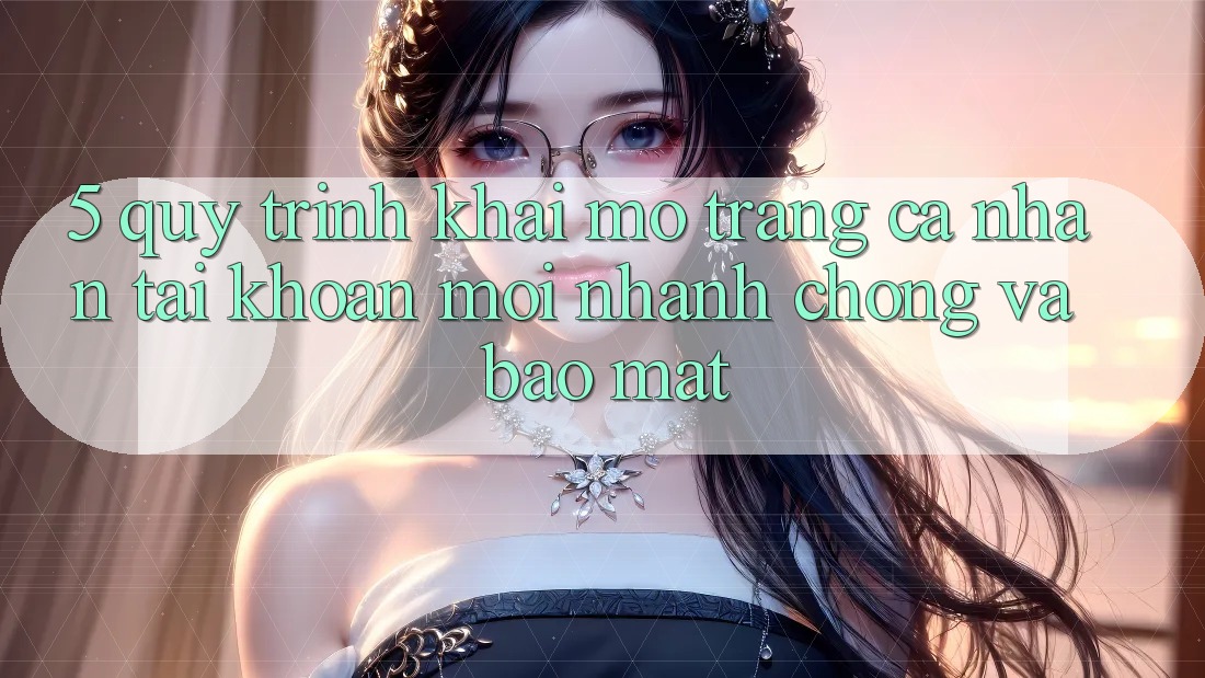 5. Quy Trình Khai mở trang cá nhân Tài Khoản Mới Nhanh chóng và Bảo Mật 5. Quy Trình Khai mở trang cá nhân Tài Khoản Mới Nhanh chóng và Bảo Mật