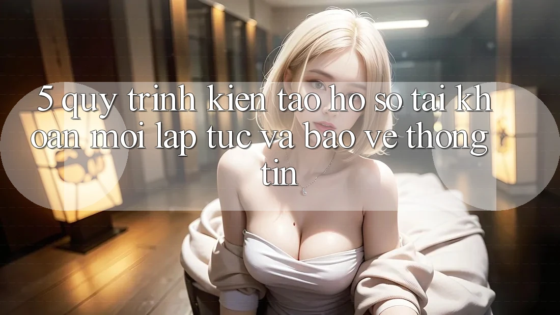 5. Quy Trình Kiến tạo hồ sơ Tài Khoản Mới Lập tức và Bảo vệ thông tin