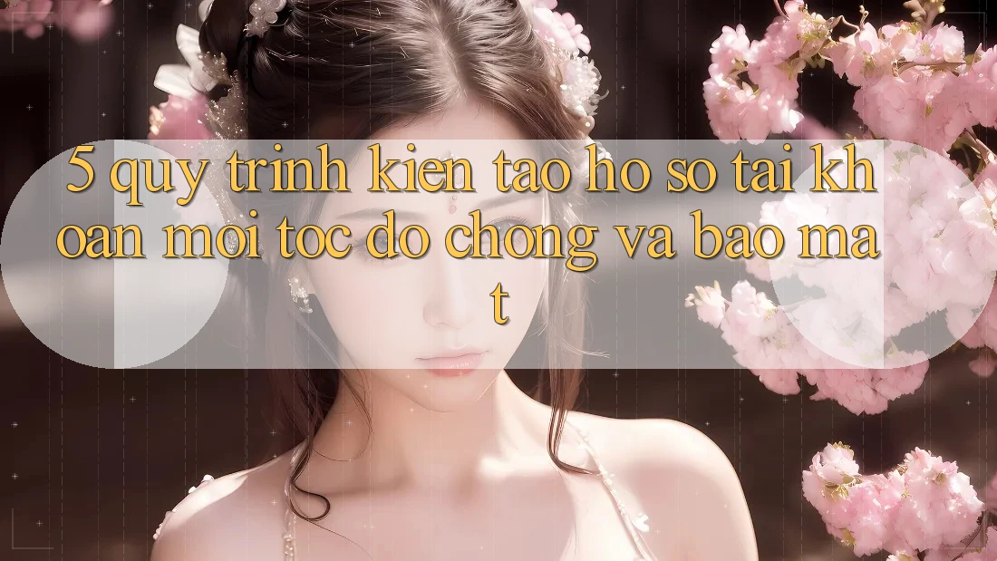 5. Quy Trình Kiến tạo hồ sơ Tài Khoản Mới Tốc độ Chóng và Bảo Mật