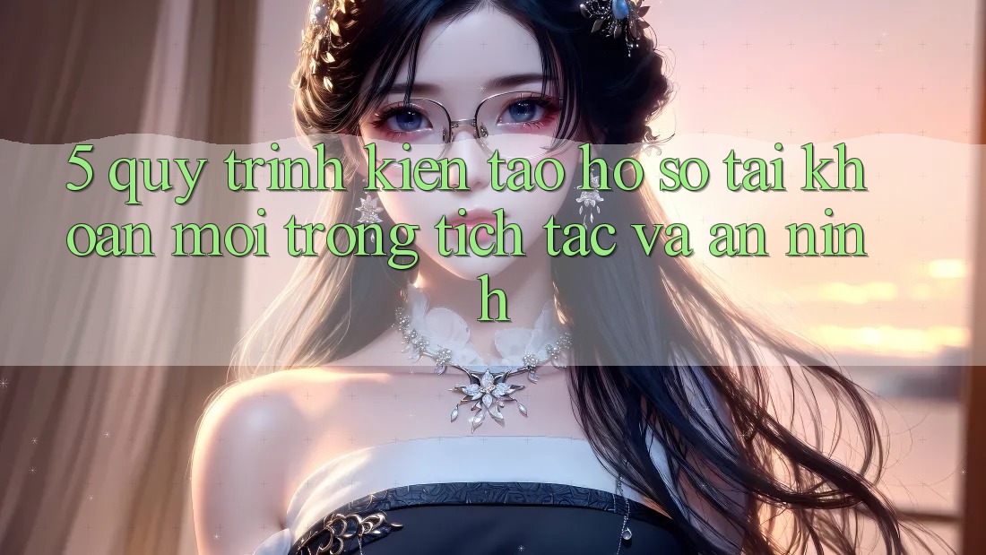 5. Quy Trình Kiến tạo hồ sơ Tài Khoản Mới Trong tích tắc và An ninh