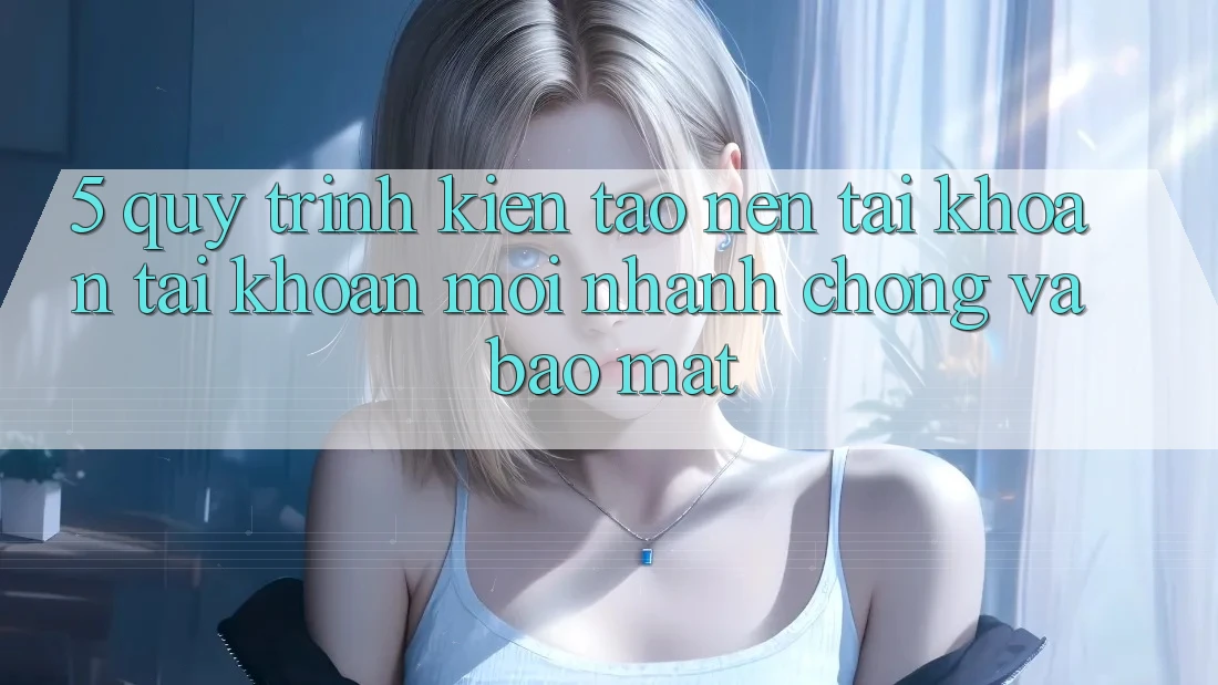 5. Quy Trình Kiến tạo nên tài khoản Tài Khoản Mới Nhanh Chóng và Bảo Mật