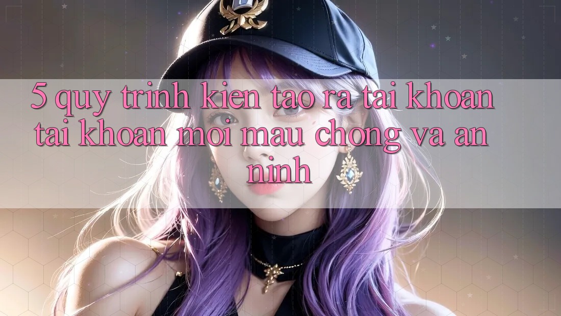 5. Quy Trình Kiến tạo ra tài khoản Tài Khoản Mới Mau Chóng và An ninh