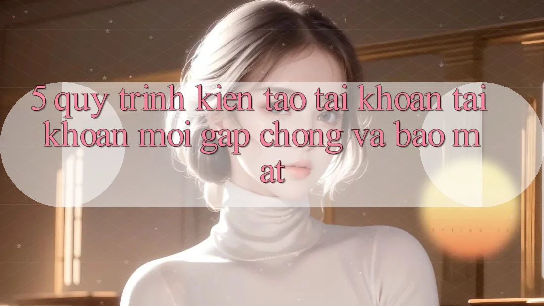 5. Quy Trình Kiến tạo tài khoản Tài Khoản Mới Gấp Chóng và Bảo Mật