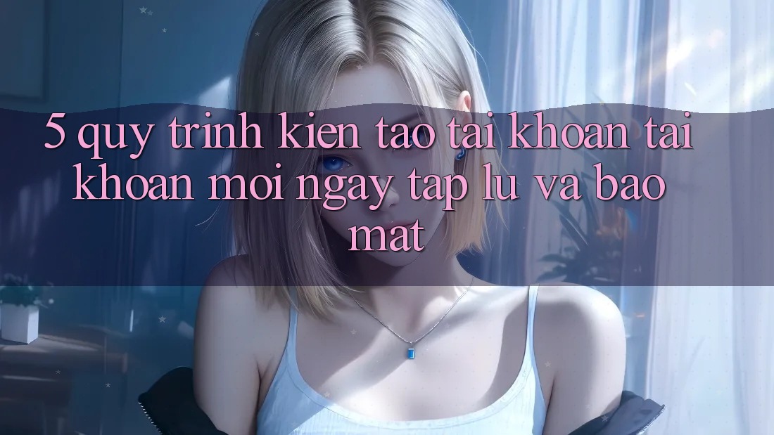 5. Quy Trình Kiến tạo tài khoản Tài Khoản Mới Ngay tắp lự và Bảo Mật
