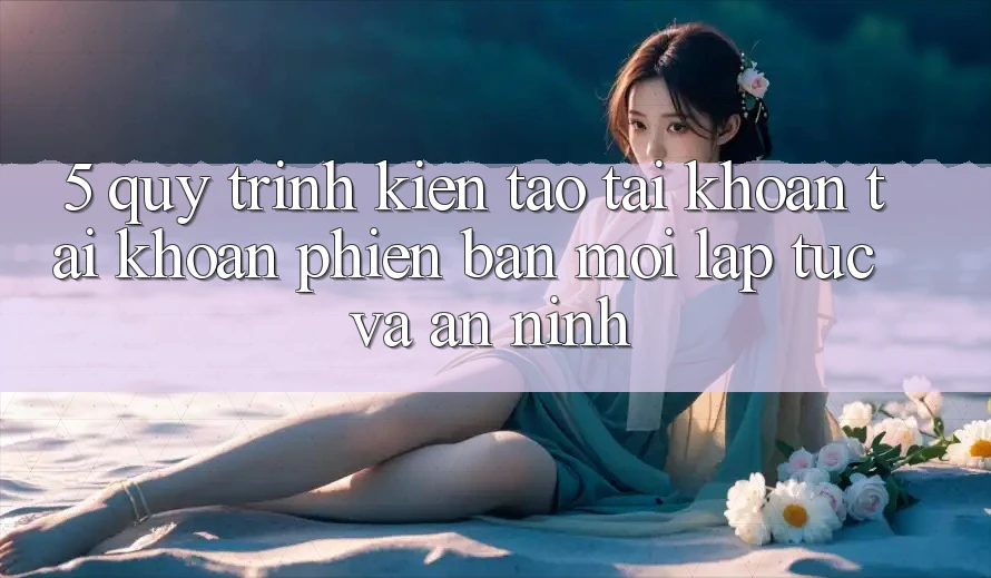 5. Quy Trình Kiến tạo tài khoản Tài Khoản Phiên bản mới Lập tức và An ninh