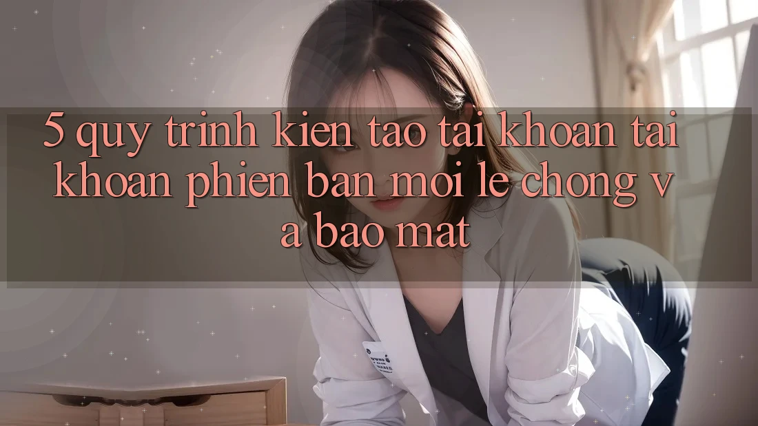 5. Quy Trình Kiến tạo tài khoản Tài Khoản Phiên bản mới Lẹ Chóng và Bảo Mật