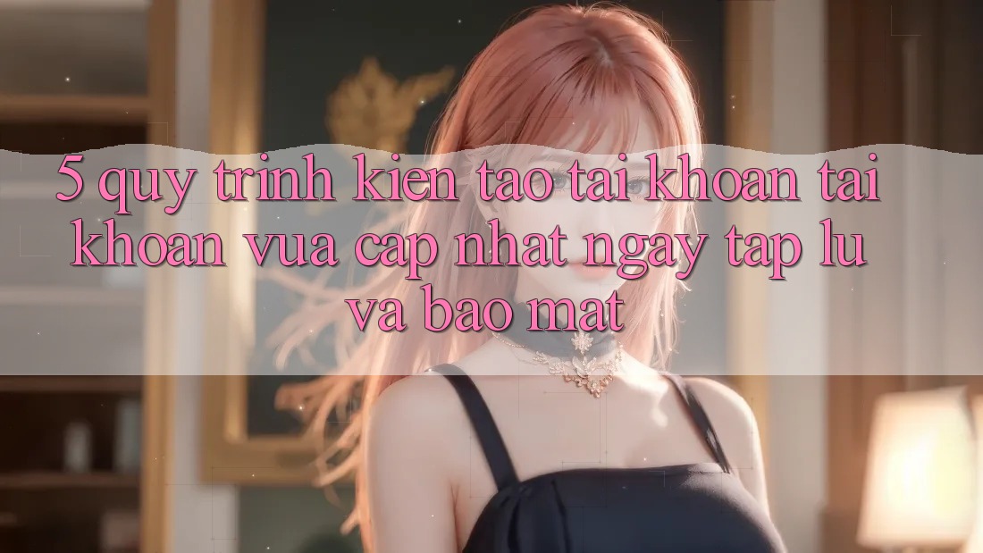 5. Quy Trình Kiến tạo tài khoản Tài Khoản Vừa cập nhật Ngay tắp lự và Bảo Mật