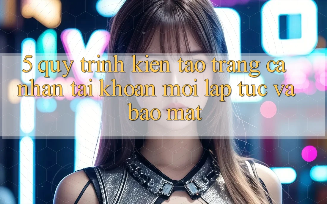 5. Quy Trình Kiến tạo trang cá nhân Tài Khoản Mới Lập tức và Bảo Mật