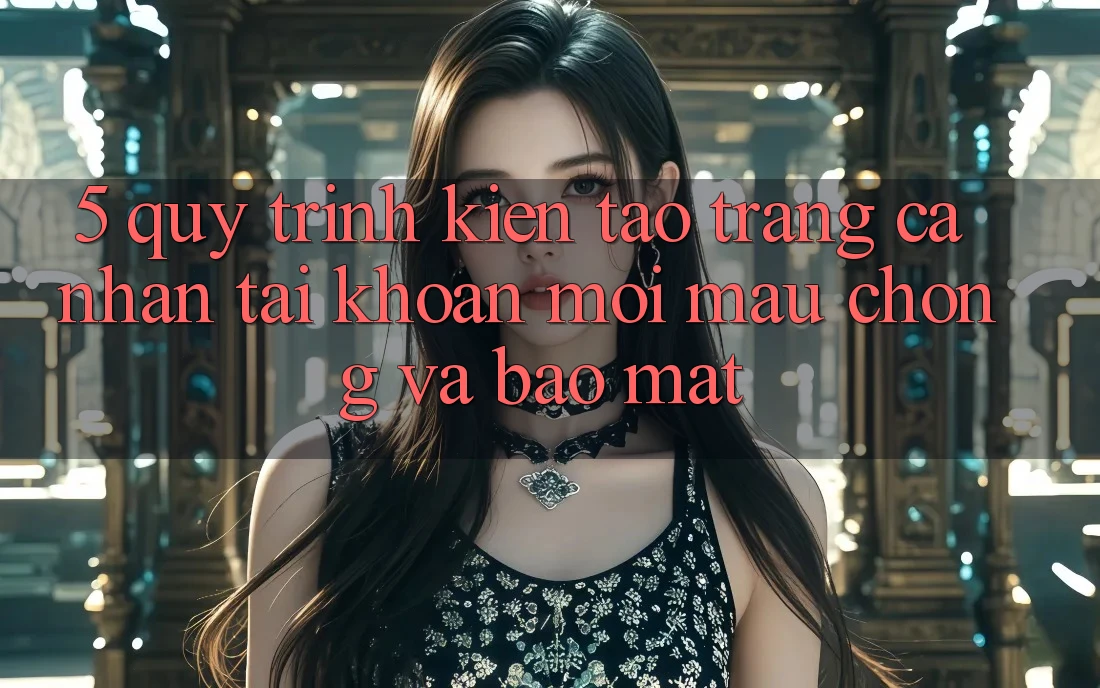 5. Quy Trình Kiến tạo trang cá nhân Tài Khoản Mới Mau Chóng và Bảo Mật