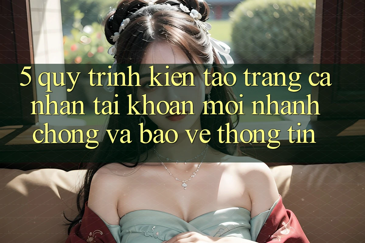 5. Quy Trình Kiến tạo trang cá nhân Tài Khoản Mới Nhanh chóng và Bảo vệ thông tin
