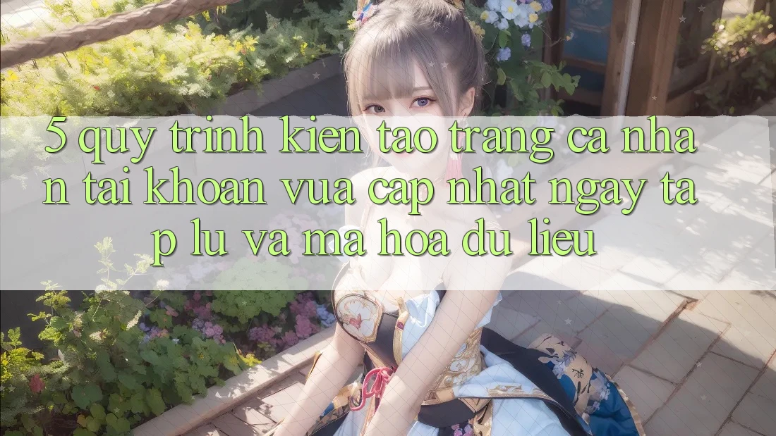 5. Quy Trình Kiến tạo trang cá nhân Tài Khoản Vừa cập nhật Ngay tắp lự và Mã hóa dữ liệu
