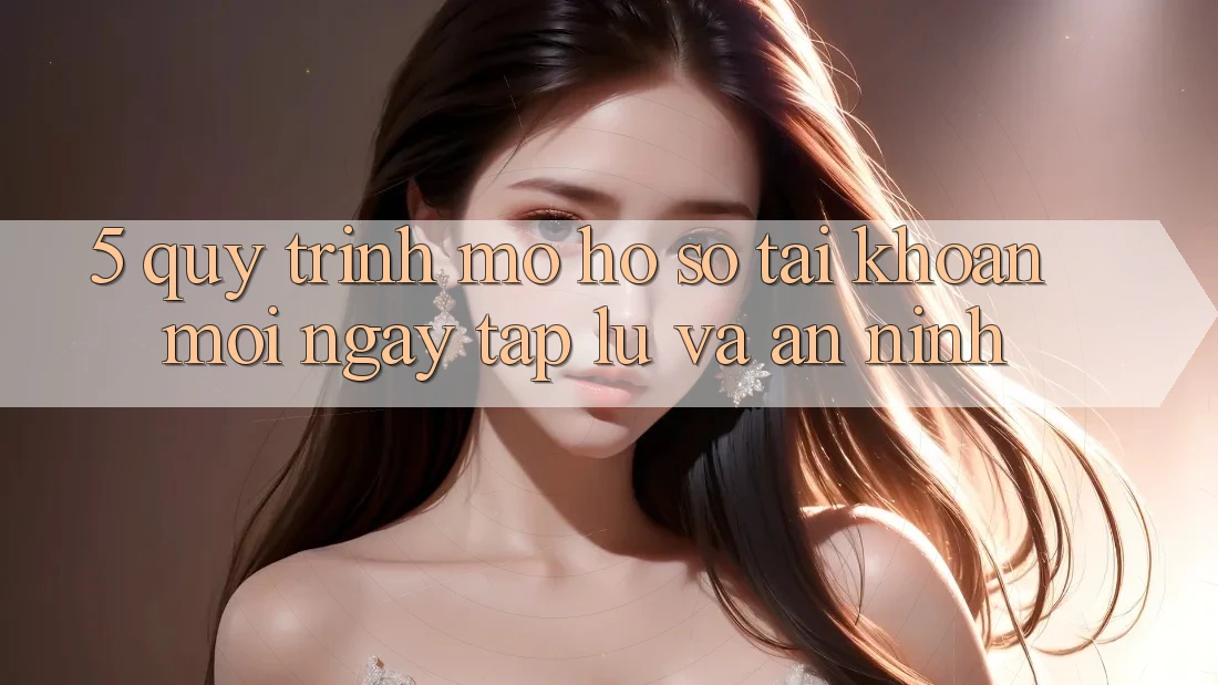 5. Quy Trình Mở hồ sơ Tài Khoản Mới Ngay tắp lự và An ninh