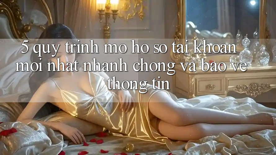 5. Quy Trình Mở hồ sơ Tài Khoản Mới nhất Nhanh Chóng và Bảo vệ thông tin 5. Quy Trình Mở hồ sơ Tài Khoản Mới nhất Nhanh Chóng và Bảo vệ thông tin