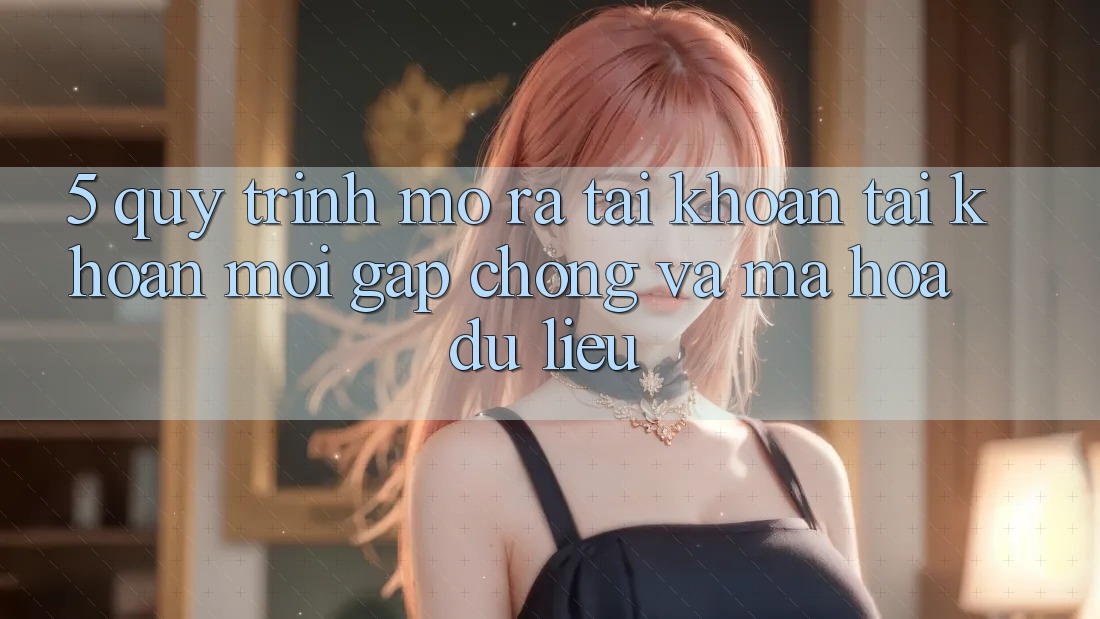 5. Quy Trình Mở ra tài khoản Tài Khoản Mới Gấp Chóng và Mã hóa dữ liệu