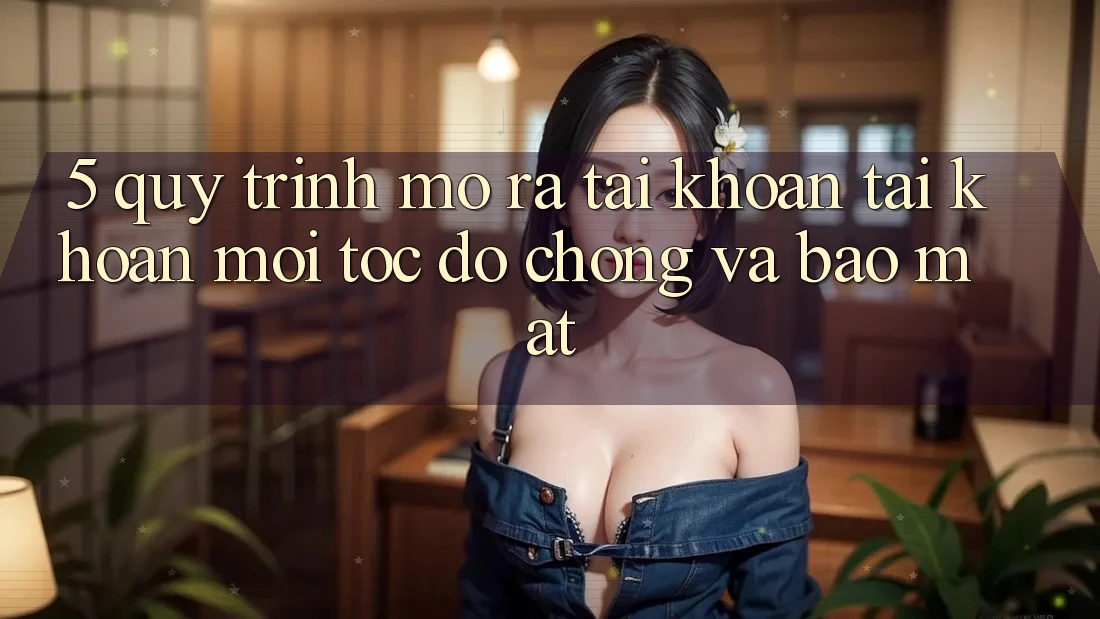 5. Quy Trình Mở ra tài khoản Tài Khoản Mới Tốc độ Chóng và Bảo Mật