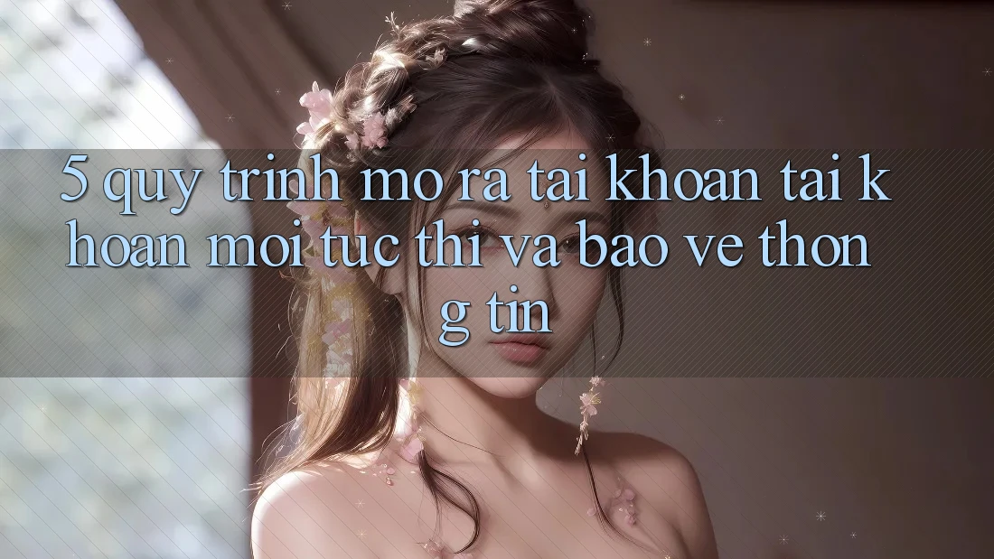 5. Quy Trình Mở ra tài khoản Tài Khoản Mới Tức thì và Bảo vệ thông tin
