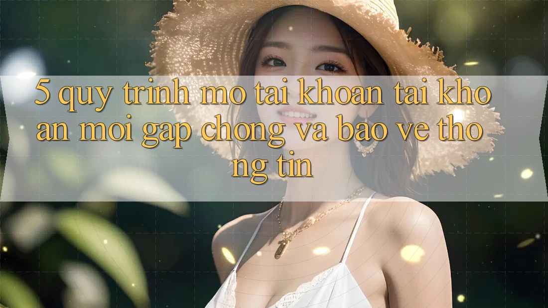5. Quy Trình Mở tài khoản Tài Khoản Mới Gấp chóng và Bảo vệ thông tin