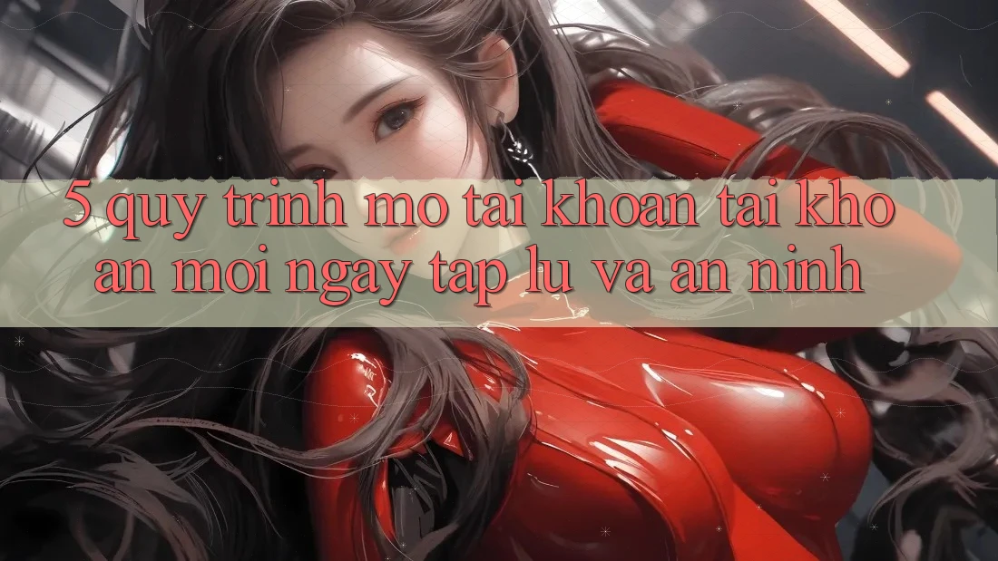 5. Quy Trình Mở tài khoản Tài Khoản Mới Ngay tắp lự và An ninh