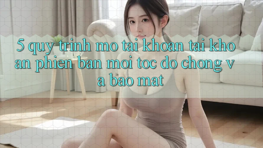 5. Quy Trình Mở tài khoản Tài Khoản Phiên bản mới Tốc độ Chóng và Bảo Mật
