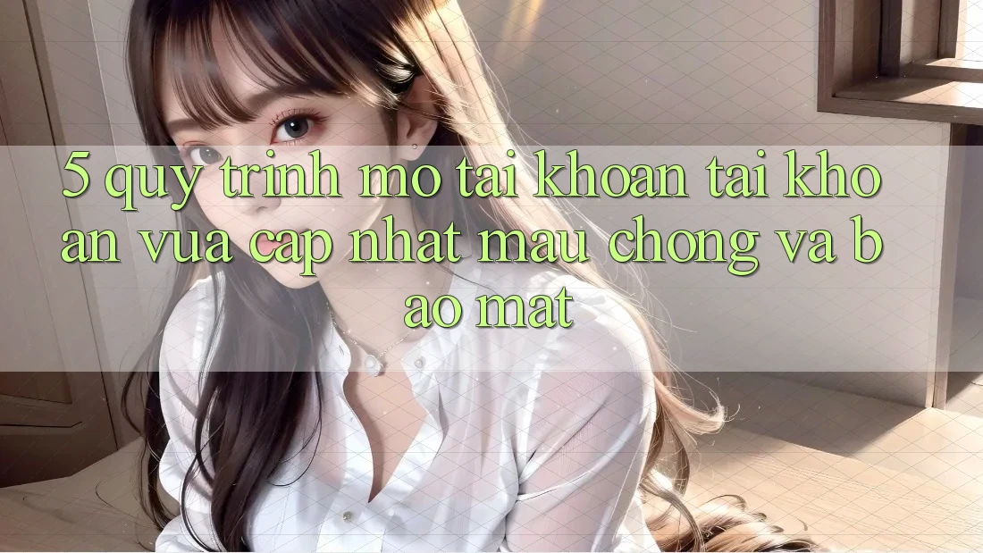 5. Quy Trình Mở tài khoản Tài Khoản Vừa cập nhật Mau Chóng và Bảo Mật