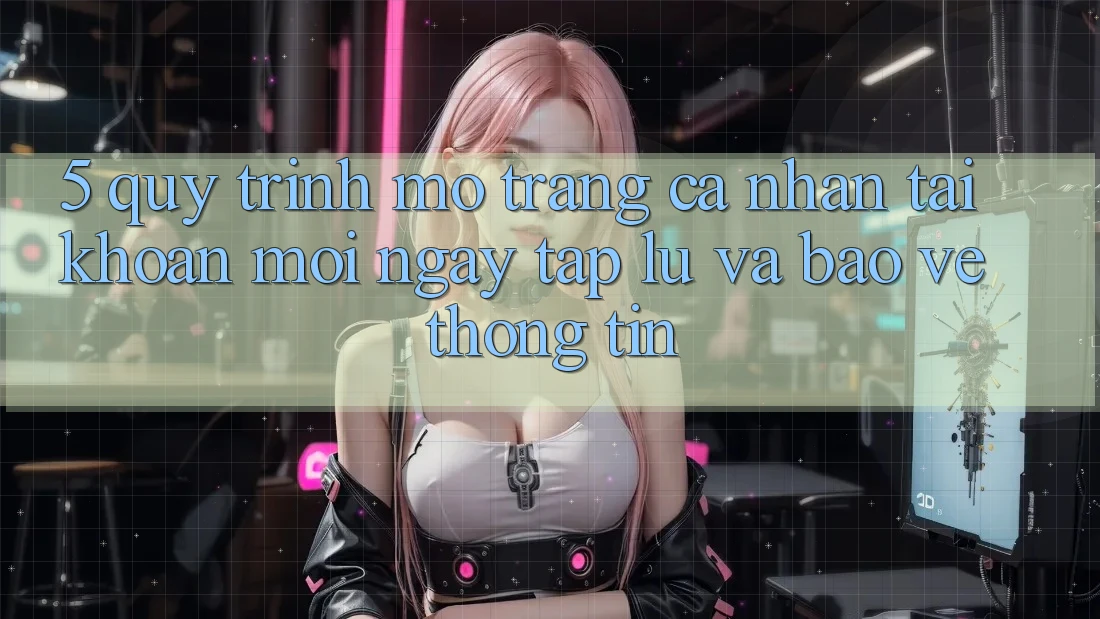 5. Quy Trình Mở trang cá nhân Tài Khoản Mới Ngay tắp lự và Bảo vệ thông tin
