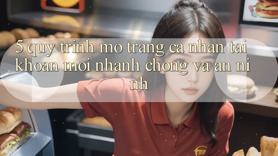 5. Quy Trình Mở trang cá nhân Tài Khoản Mới Nhanh Chóng và An ninh