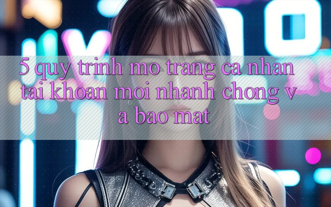 5. Quy Trình Mở trang cá nhân Tài Khoản Mới Nhanh Chóng và Bảo mật