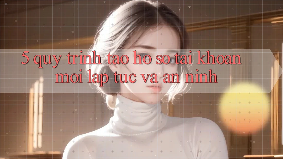 5. Quy Trình Tạo hồ sơ Tài Khoản Mới Lập tức và An ninh