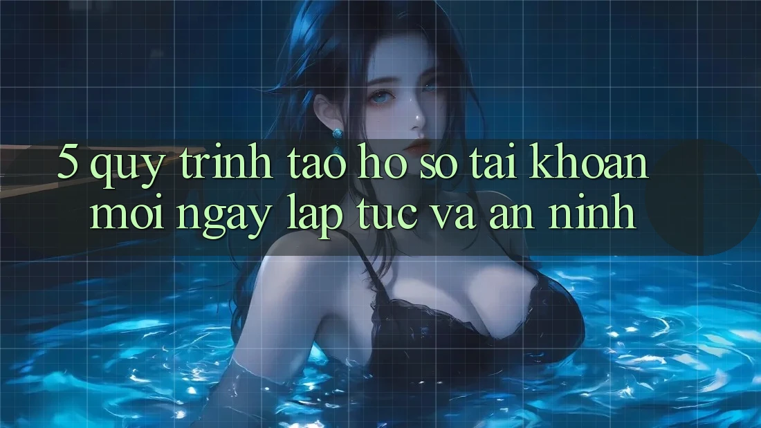 5. Quy Trình Tạo hồ sơ Tài Khoản Mới Ngay lập tức và An ninh