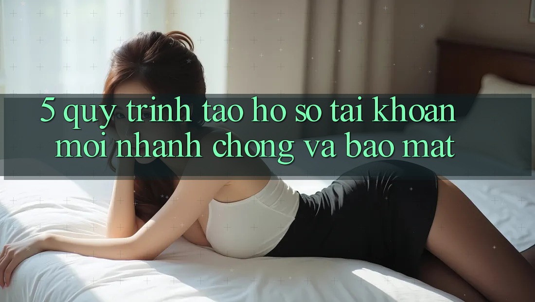 5. Quy Trình Tạo hồ sơ Tài Khoản Mới Nhanh Chóng và Bảo Mật