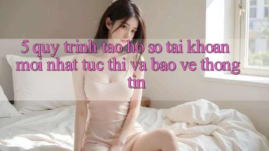 5. Quy Trình Tạo hồ sơ Tài Khoản Mới nhất Tức thì và Bảo vệ thông tin
